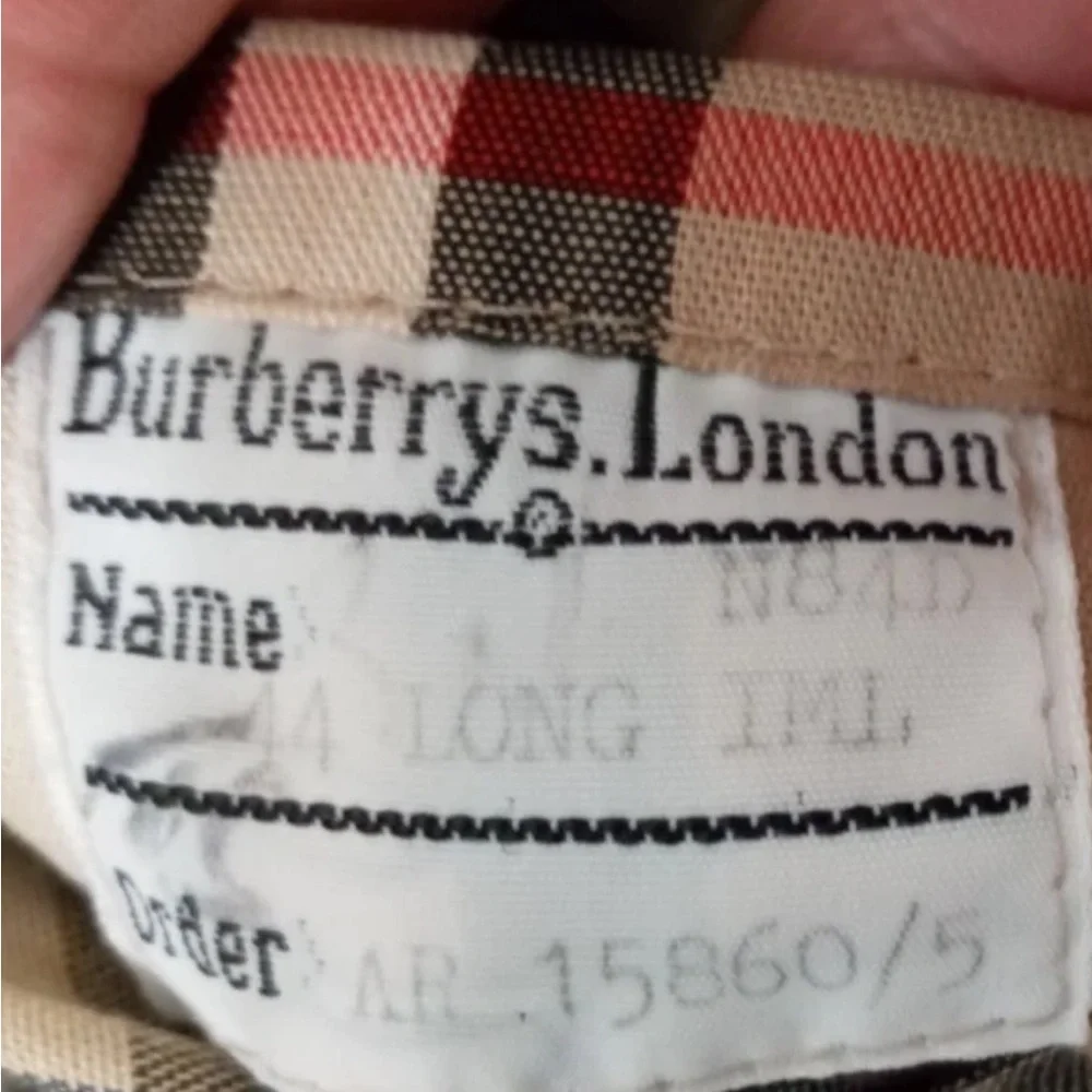 Vintage Burberrys London Women’s 10 44 long beige Trench coat Nova Check lining - Picture 7 of 13